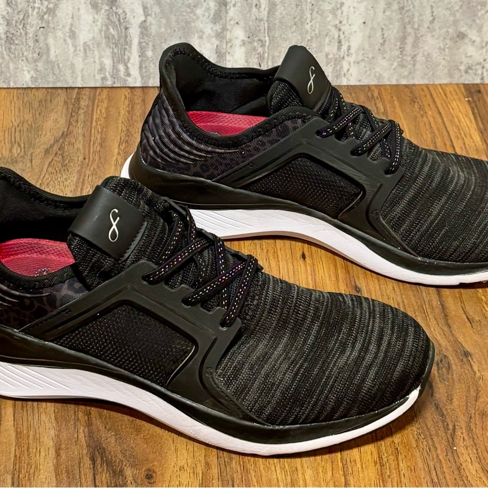 Skechers Black and White Athletic Shoes